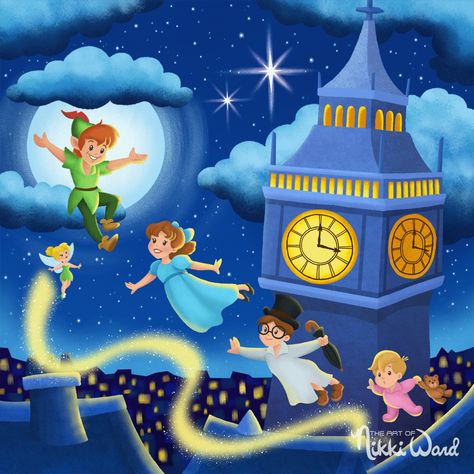 Sushi Animation, Peter Pan Art, Rough Sketches, Peter Pan And Tinkerbell, Disney Artists, Think Happy Thoughts, Disney Games, Disney Phone Wallpaper, Disney Artwork