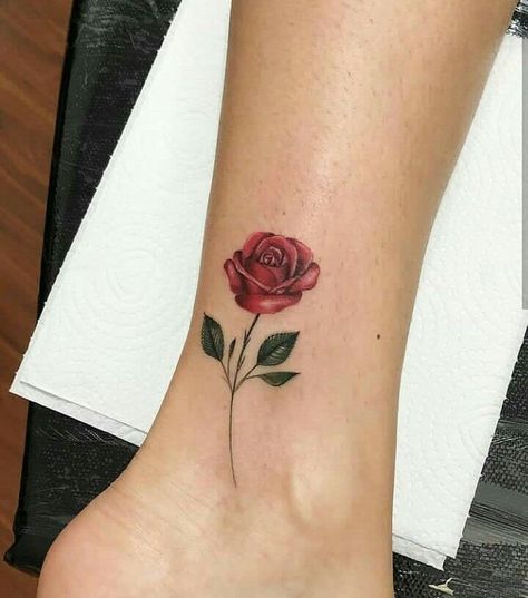 Covered Tattoos, Golden Tattoo, Rose Tattoo On Ankle, Rose Tattoo On Back, Rose Tattoo Stencil, Artsy Tattoos, Rose Drawing Tattoo, Rose Tattoos For Women, Ankle Tattoos For Women