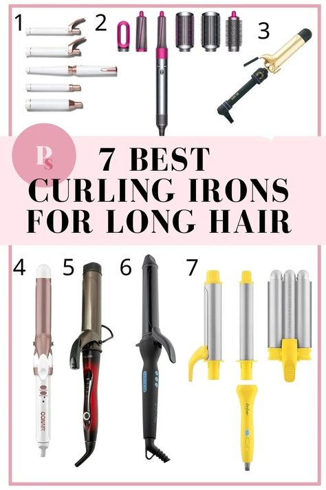 7 Best Curling Irons for Long Hair - Paisley + Sparrow Curling Irons For Long Hair, Best Hair Curling Tools, Best Curling Iron For Long Hair, Curling Irons, Best Curling Iron, Types Of Curling Irons, Best Curling Wands, Curly Iron, Hair Curling Tools