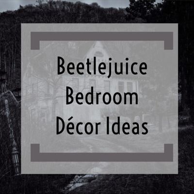 Beetlejuice Bedroom, Black And White Walls, Beetlejuice Room, Bedroom Desk Organization, Funky Bedding, Funky Bedroom, Bed Drapes, Halloween Bedroom Decor, Bedroom Clocks