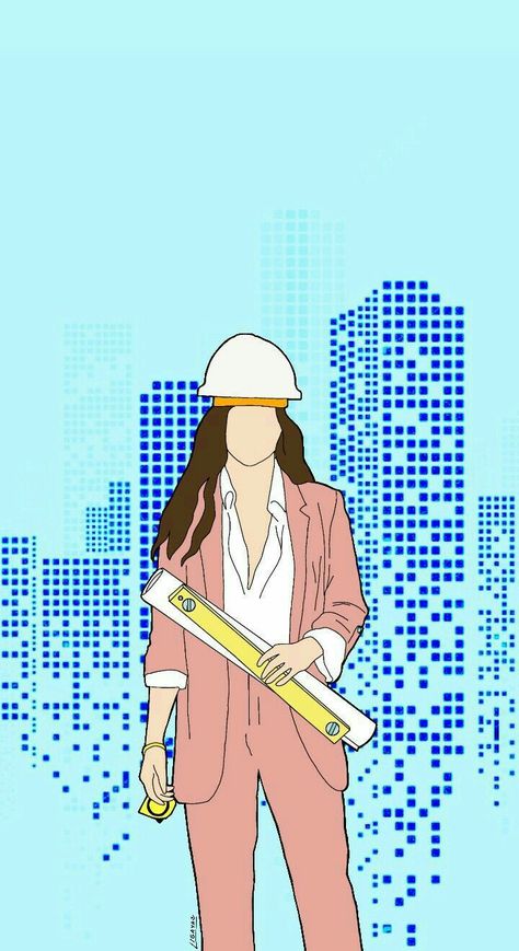 Engineer Wallpaper, Engineer Cartoon, Woman Engineer, Wallpaper Illustration, Future Wallpaper, Illustration Art Girl, Dec 8, Art Girl, Illustration Art