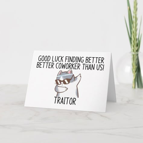 Favourite Coworker Funny, Card For Colleague Leaving, Farewell Cards For Colleagues, Farewell Card For Colleague, Funny Farewell Messages Coworker, Good Bye Coworker, Leaving Cards For Coworkers, Farewell Message For Coworker, Farewell To Boss