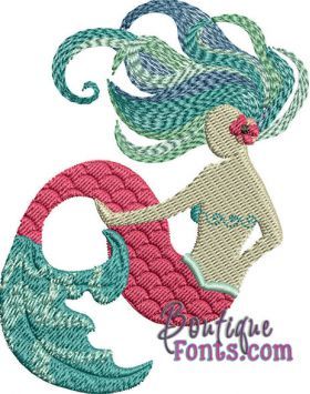 All Designs :: 2016 Designs :: Filled Mermaid Embroidery Mermaid, Mermaid Embroidery Designs, Boutique Fonts, Mermaid Embroidery, Whitework Embroidery, Towel Art, Teacup Crafts, Ocean Mermaid, Purse Ideas