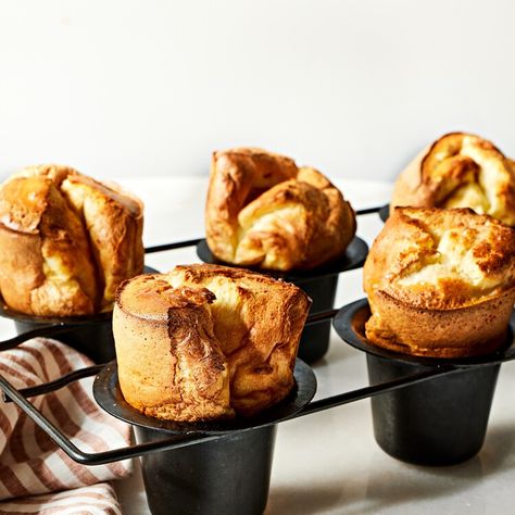 Popovers That Promise Sweet and Savory Flavors — The Magnolia Journal Pop Overs, Popover Pan, Popover Recipe, Yorkshire Pudding Recipes, Yorkshire Puddings, Homemade Dinner Rolls, Yorkshire Pudding, Bread Biscuits, Quick Bread Recipes