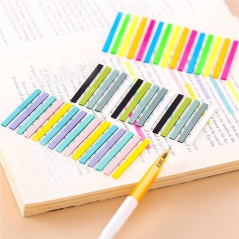 Transparent Sticky Notes, Notes Stationery, Sticker Transparent, Stationery School, Fluorescent Colors, Writing Pad, Memo Pad, Notebook Paper, Nail Clippers Set