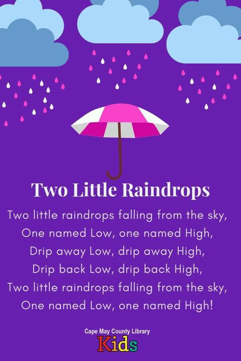 Rain Rhymes, Weather Curriculum, Storytime Rhymes, Weather Songs, Music For Preschool, Rhyming Poems For Kids, Weather Activities Preschool, Preschool Poems, English Poems For Kids