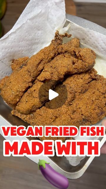 Vegan Fried Eggplant, Vegan Fried Fish Eggplant, Eggplant Fish Recipe, Vegan Fish Recipes, Vegan Fried Fish, Veggies Meals, Eggplant Fried, Fried Fish Batter, Vegan Groceries