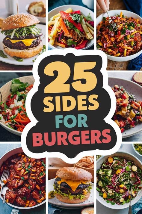 25 Sides for Burgers to Elevate Your Grill Game – Happy Muncher Sides For Burgers, Burger Sides, Creative Dishes, Creamy Coleslaw, Burger Sliders, Crispy Fry, Grilled Burgers, Coleslaw Mix, Delicious Burgers