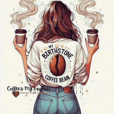 Book Coffee Shop, Crazy Coffee Lady, Good Morning Friend, Coffee Designs Art, Morning Friend, Cafe Quotes, Coffee Illustrations, Coffee Lover Humor, Coffee Geek