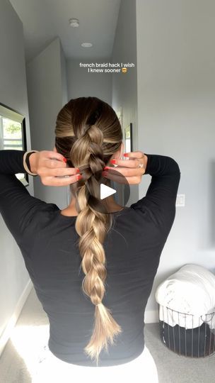 54K views · 6.8K reactions | Perfect hack if you dont know how to french braid!!

#hair #hairtok #hairstyle #hairideas #hairinspo #hairtutorial #braid #braidhack #hairhack #frenchbraid #fallhairstyles #easyhairstyles #schoolhairstyles | Maddy Millard | glow.by.madz · Original audio Maddy Millard, How To French Braid, Short Curly Hairstyles For Women, Layered Haircuts With Bangs, Rock Hairstyles, There She Goes, Greasy Hair Hairstyles, Braid Hair, Haircuts With Bangs