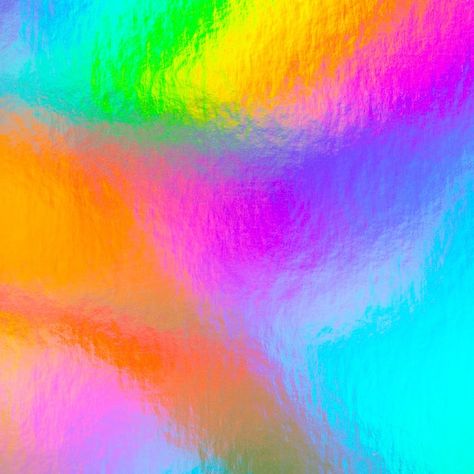 Holographic Iridescent, Alice In Wonderland Book, Adobe Illustrator Design, Texture Inspiration, Rainbow Wallpaper, Rainbow Background, Metal Texture, Texture Background, Neon Color