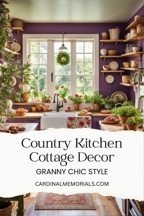 ✨ Create a Cozy County Kitchen with Cottage Core Decor! ✨

Transform your kitchen into a charming retreat with County Kitchen Cottage Core decor and Granny Chic aesthetics. Picture vintage floral patterns, lace-trimmed curtains, and distressed wood accents that bring a nostalgic, homey vibe. 🏡🌸

Embrace the Granny Chic aesthetic with antique teacups, rustic open shelves, and hand-stitched tea towels. Add a touch of whimsy with woven baskets, vintage canisters, and delicate doilies. 🍃🫖

Your kitchen will become a heartwarming space where every detail tells a story of comfort and simplicity. Enjoy a serene, welcoming environment that feels like stepping back in time. 🌼✨

#CottageCore #GrannyChic #CountyKitchen #HomeDecor #RusticCharm #VintageStyle Cottagecore Kitchen Aesthetic, Country Cottage Kitchen Decor, Cottage Core Kitchen, Modern Rustic Bedrooms, Cottage Core Home, Cottage Kitchen Decor, Cozy Cottage Kitchen, Kitchen Cottage, Country Cottage Kitchen