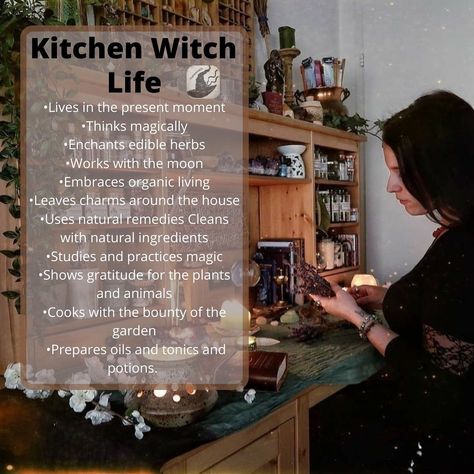 Witchy Cottagecore Aesthetic Kitchen, Witches Kitchen Halloween, Kitchen Witch Altar Ideas, Kitchen Witch Art, Kitchen Witch Aesthetic, Witchy Kitchen Aesthetic, Kitchen Witch Decor, Christian Witch, Magic Practice