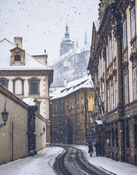 things to do in Prague, visit during a snow fall Prague Winter, Visit Prague, Prague Travel, European City, Living Modern, Prague Czech Republic, Prague Czech, Innsbruck, Snow Day