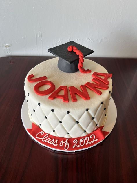 University Of Louisville, Graduation Cake, Graduation Cakes, Black Red, Red And White, University, Cake, Red, White