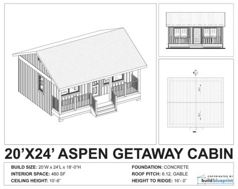 16x24 Floor Plans, Aspen Cabin, Bandsaw Mill, Small Cabin Plans, Small Cabins, Concrete Interiors, Cabin Floor, Off Grid Cabin, Plans Architecture