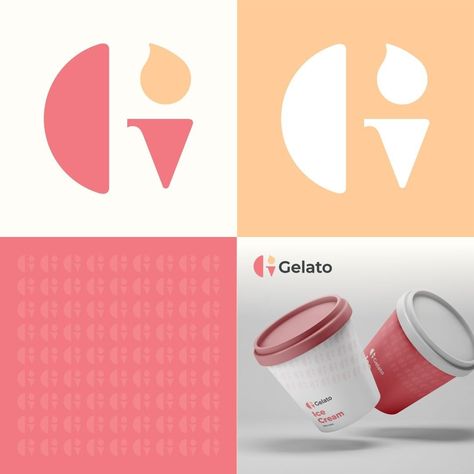 Garagephic Studio on Instagram: “Logo submission for Gelato” Gelato Logo Branding, Gelato Italia, Gelato Branding, Gelato Logo, Gelato Ice Cream, More Design, Instagram Logo, Logo Collection, Emblem Logo