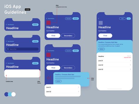 Mobile App Guidelines! by Kudreto for ProjectMind on Dribbble Ios Design Guidelines, Desain Ux, Ux Design Principles, Ui Design Principles, App Design Layout, Mobile App Design Inspiration, App Interface Design, Design Guidelines, Mobile Ui Design