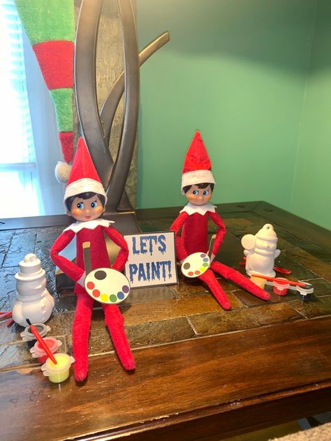 Awesome Elf On The Shelf Ideas, Elf Fun, Shelf Ideas, On The Shelf, Elf On The Shelf, Elf, Coco, Shelves, Paint