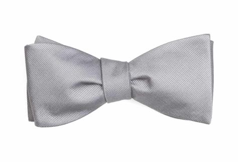 Grey Grosgrain Solid Bow Tie 3 Piece Suit Wedding, Groom Suit Grey, Herringbone Shirt, Grey Bow Tie, Collar Bar, Wedding Suits Groom, Silk Bow Ties, Boys Bow Ties, Pre Tied Bow Tie