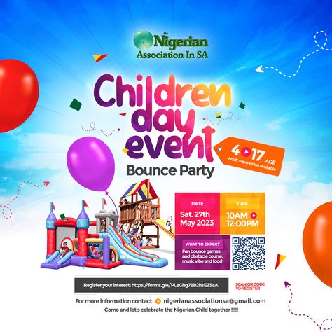 Children's Day Church Flyer, Children Day Flyer Design, Academic Design, Content Development, Work Graphic, Children Day, Advertising Flyers, Photoshop Poster, Banner Design Inspiration