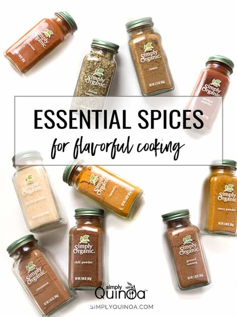 Essential Spices, Quinoa Recipes Easy, How To Cook Brisket, Quinoa Recipes Healthy, List Of Spices, Spice Mix Recipes, Simply Quinoa, Quinoa Healthy, Spice Cabinet