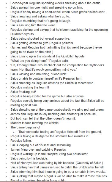 Happy Regulus headcanons about…Quidditch! The Marauders and Regulus< This is so sweet... except James played chaser.... Regulus Quidditch, James And Regulus Headcannons, Regulus Headcanons, Black Brothers Headcanons, Regulus Headcannons, Regulus And Remus, Regulus Black Headcanon, Remus And Regulus, James And Regulus Fanart