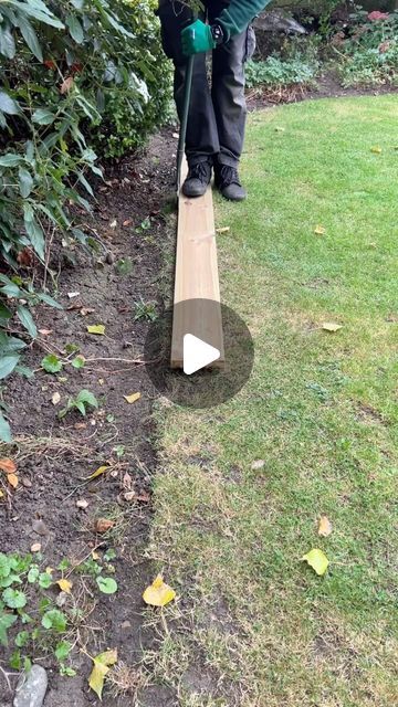 Interstellar Cornfield, Wood Garden Edging, Cornfield Chase, Edging Lawn, Garden Lawn Edging, Plank Of Wood, Transformation Tips, Patio Edging, Wood Edging