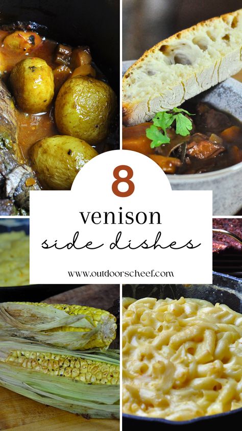 venison side dishes Side Dish For Venison, Sides With Venison, Sides For Venison, Side Dishes For Venison, Venison Side Dishes, Roast Dinner Side Dishes, Venison Pie, Venison Tenderloin Recipes, Cooking Venison