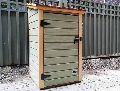 Parcel Storage Ideas, Amazon Drop Box Ideas Diy, Amazon Drop Box Ideas, Mailbox Ideas For Big Packages, Delivery Drop Box Ideas, Mail Drop Box Ideas, Package Drop Box Diy, Delivery Boxes Outdoor, Outdoor Package Box Front Porches