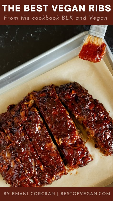 The Best Vegan Ribs via @bestofvegan1 Jackfruit Ribs, Vegan Ribs, Vegan Meat Recipe, Vegan Ground Beef, Vegan Transition, Vegan Soul Food, Vegan Barbecue, Jackfruit Recipes, Vegan Worcestershire Sauce