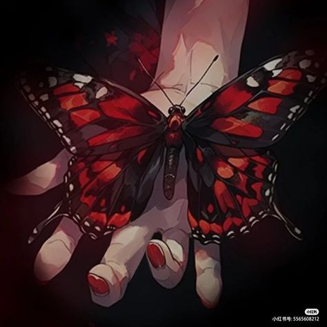 Butterfly Pfp Icon, 18th Century Landscape, Iphone Wallpaper Landscape, Red Butterfly, Butterfly Drawing, Cool Wallpapers Art, Human Art, Dreamy Art, Hand Art