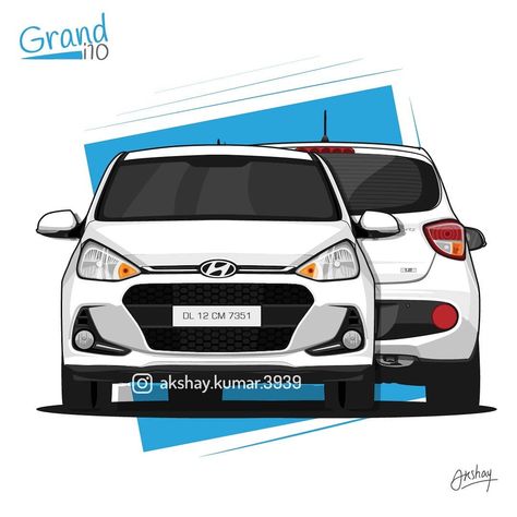 So today she completes 1 year on this very special day! Clocked around 9700 km and still not reached the 10k service point! 😅  Hyundai Grand i10 Vector Art I 10 Hyundai, I10 Hyundai, Be Still, Special Day, 1 Year, Vector Art, Clock, Cars, Quick Saves