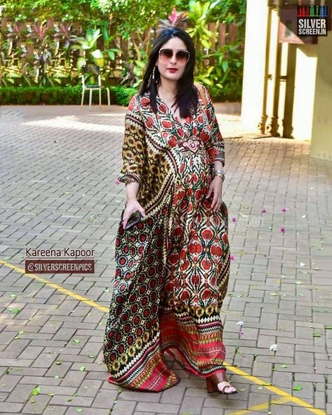 Kaftan Dress For Pregnant Women, Maternity Dresses Indian Style, Maternity Wear Indian, Pregnancy Outfits Indian, Indian Maternity Wear, Pakistan Design, Maternity Dress Pattern, Indian Maternity, Rajdeep Ranawat