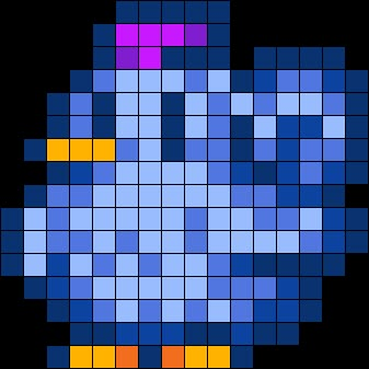 Stardew Valley Blue Chicken Perler Bead Pattern | Bead Sprites | Characters Fuse Bead Patterns Stardew Pixel Art Grid, Stardew Valley Kandi Pattern, Stardew Valley Cross Stitch Pattern Free, Stardew Pixel Art, Stardew Valley Alpha Pattern, Stardew Valley Perler Bead Patterns, Stardew Valley Cross Stitch Pattern, Stardew Valley Pixel Art Grid, Stardew Valley Pattern