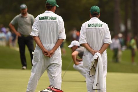 White Jumpsuits, Golf Caddy, Employee Uniform, White Overalls, Masters Tournament, Golf Outing, Rory Mcilroy, Augusta National, Corporate America