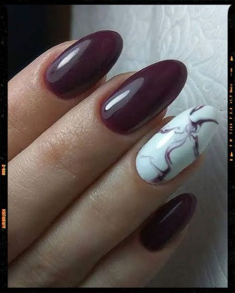 Dreamy Creamy Burgundy Marble Nail Art Burgundy Marble, Cream Nail Art, Burgundy Nail Designs, Marble Nail, Marble Nail Art, Ombre Acrylic Nails, Dark Christmas, Burgundy Nails, Foil Nails