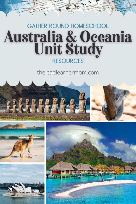 Gather Round Homeschool, Homeschool Unit Studies, Australia For Kids, Geography Games, Around The World Theme, Unit Studies Homeschool, Study In Australia, Geography Activities, Social Studies Unit