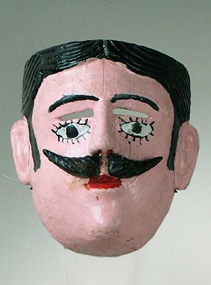 Things With Faces, Monkey Mask, Folklore Art, Mexican Mask, Punch And Judy, Mask Art, Z Arts, Cultural Identity, Central American