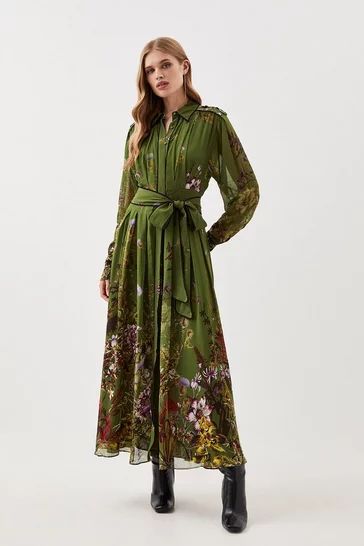 Fall Wedding Guest Dresses 2023 | Karen Millen Lydia Millen, Shirt Midi Dress, Latest Maxi Dresses, Transitional Fashion, Maxi Dress Collection, Classic Shirt Dress, Fall Wedding Guest Dress, Wrap Belt, Column Dress