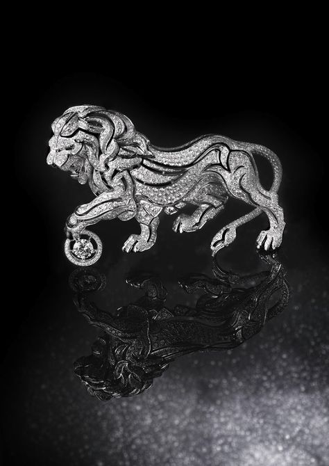 'Sous le Signe du Lion' Haute Joaillerie by CHANEL | SENATUS Gabriel Chanel, Hermes Collection, Chanel Jewellery, Chanel 2015, Mademoiselle Chanel, White Gold Set, Cartier Jewelry, Diamond Brooch, Chanel Jewelry