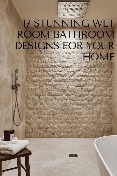 Wet Room With Bath, Small Wet Room Ideas, Wet Bathroom Ideas, Outdoor Entryway Ideas, Small Spa Bathroom, Tiny Shower Room, Wetroom Ideas, Tiny Wet Room, Wet Room Ideas