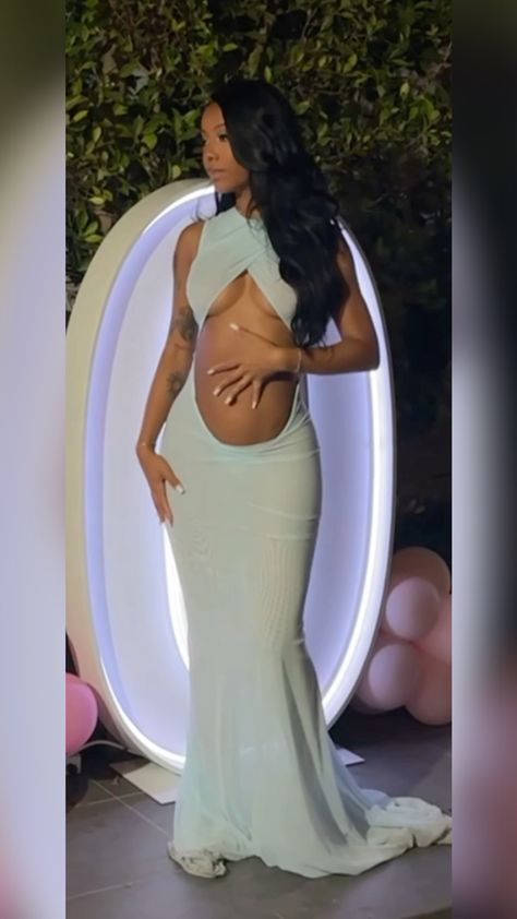 Celebrate your pregnancy with this stunning maternity dress featuring chic cutouts. Perfect for a photoshoot or special event. #MaternityFashion #PregnancyStyle #ElegantDress #ModernLook #FashionForMoms Gender Reveal Dresses For Mom, Gender Reveal Outfit, Summer Pregnancy, Pregnancy Photoshoot, Maternity Dress, Maternity Fashion, Elegant Dress, Maternity Dresses, Gender Reveal