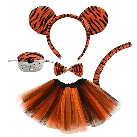 Olivia C's Amazon Page Girls Tiger Costume, Tiger Costume, Tiger Tails, Tiger Tail, Baby Costumes Girl, Puffy Skirt, School Play, Ear Headbands, Tutu Skirt