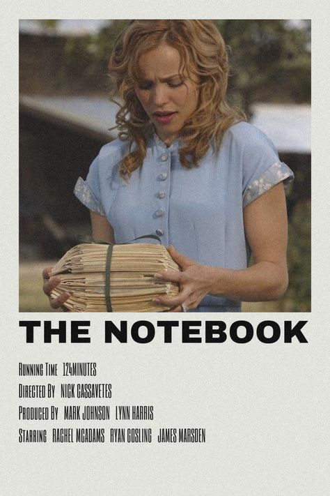 The Notebook Movie Poster, Mark Johnson, Acting Tips, Girly Movies, Rachel Mcadams, Alternative Movie Posters, Ryan Gosling, Favorite Movies, Acting