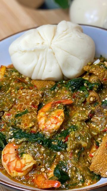 Fufu And Okra Soup, Ghanaian Recipes, Naija Food, Nigerian Dishes, Pounded Yam, Okra Soup, Nigeria Food, Ghana Food, Ghanaian Food