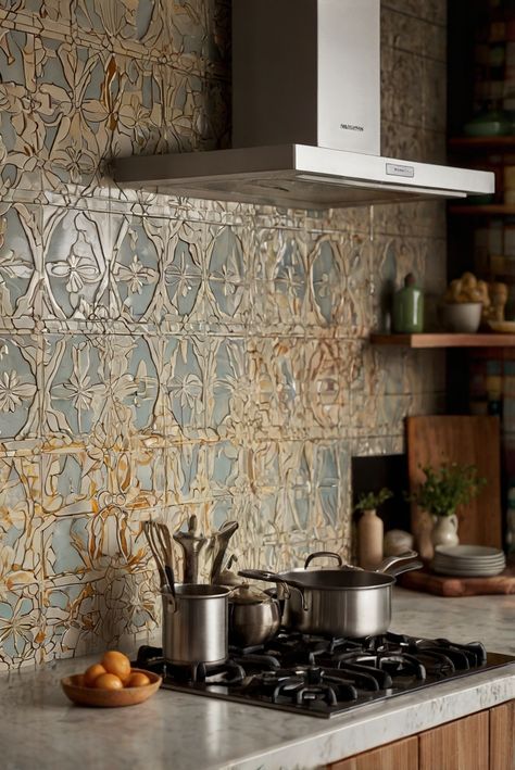 Unleash kitchen creativity with patterned backsplash drama. Transform your space with unique personality in this daily interior designer routine. #Ad #homedecor #homedesign #kitchen #Painthome interiorarchitecture best Wall Colors for kitchen Colors
Bright Room Colors
best colors combinations 
Home Remodeling
Modern Paint Colors
2024 Colorful Tile Kitchen Backsplash, Kitchen With Wallpaper Backsplash, Colorful Backsplash Kitchen, Colorful Kitchen Backsplash Ideas, Fun Backsplash, Patterned Backsplash, Colorful Kitchen Backsplash, Paint Colors 2024, Bright Room Colors