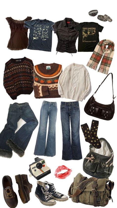 Outfits For Colder Weather, Juno Aesthetic Outfit, Midwest Winter Outfits, Styling Thrifted Clothes, Yellowstone Inspired Outfits, 2000s Fall Aesthetic, Simple Outfits For Winter, Cute Earthy Outfits, Thunderstorm Outfit