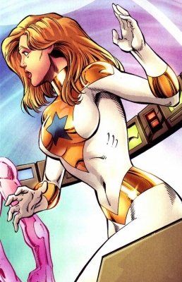 Goldstar (Michelle Carter) (Comic Book Character) Michelle Carter, Rip Hunter, Booster Gold, Dr Fate, Book Character, Younger Sister, Comic Book Characters, He Is Able, Batgirl