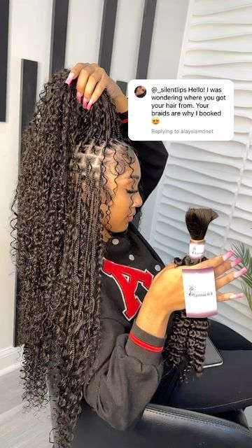 Y A on Instagram: "💯 virgin hair from us🥰🥰 No short pieces between this burgin hair, best quality 👍link in bio for purchase Small bohemian braids⭐️⭐️ .. . . . Human hair @mamacita__hair . #ombrebraids #newarkbraider #gypsybraids #bohobraids #bohobraid #curlybraids #bulkhairextensions #bulkhair #newjerseybraids #newjerseybraider #bohobraidsnyc #knottlessbraidsnj #braidsnj #njbraids #njbraider #njbraiders #jerseybraider #brookylnbraider #braidsync #braider #nycbraids #braidsgang #njstylist